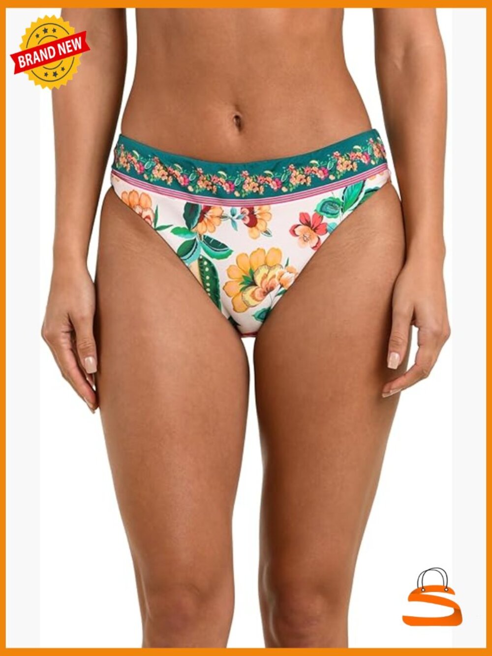 Size 8 Hipster Bikini Bottom Nylon Blend Swimwear